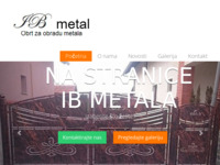 Frontpage screenshot for site: IB Metal (http://www.ibmetal.hr)