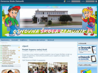 Frontpage screenshot for site: (http://www.os-zemunik.skole.hr)