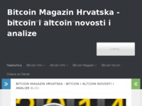 Frontpage screenshot for site: (http://www.bitcoinmag.hr)