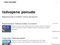 Frontpage screenshot for site: (http://webtrgovine.hr)