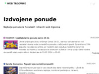Frontpage screenshot for site: WebTrgovine.hr (http://webtrgovine.hr)