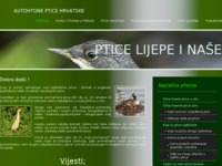 Frontpage screenshot for site: Ptice Hrvatske - birdwatching Hrvatska (http://birdwatching.cro.hr)