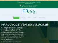 Frontpage screenshot for site: Knjigovodstveni servis Frivan (http://www.frivan-usluge.hr)