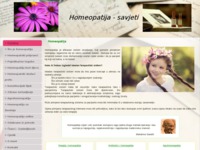 Slika naslovnice sjedišta: Homeopatija savjeti (http://www.homeopatija.savjeti.com)