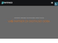 Frontpage screenshot for site: Infenso – kreativne mobilne aplikacije (http://www.infenso.hr)