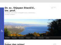 Frontpage screenshot for site: Dr. sc. Stjepan Staničić, izv. prof. (http://stjepan-stanicic.from.hr/)