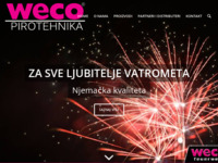 Frontpage screenshot for site: (http://www.weco-pirotehnika.hr)