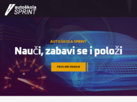 Frontpage screenshot for site: (http://www.autoskola-sprint.hr)