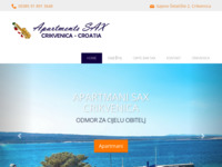 Frontpage screenshot for site: Apartmani Sax, Crikvenica (http://www.crikvenicaapartmentssax.com)