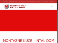 Frontpage screenshot for site: Montažne kuće Intal Dom (http://intaldom.hr)