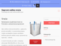 Frontpage screenshot for site: Sertić promet d.o.o. (http://www.seprom.hr)