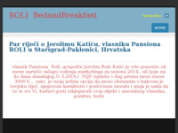 Frontpage screenshot for site: Pansion i restoran Roli u Starigrad-Paklenici (http://pansionroli.weebly.com)