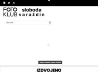 Frontpage screenshot for site: Fotoklub Sloboda Varaždin (http://fotoklub-sloboda.hr)