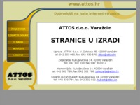 Frontpage screenshot for site: Attos d.o.o. Varaždin (http://www.attos.hr/)