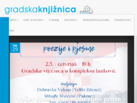 Frontpage screenshot for site: Gradska knjižnica Pakrac (http://www.knjiznica-pakrac.hr)