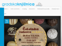 Frontpage screenshot for site: (http://www.knjiznica-pakrac.hr)