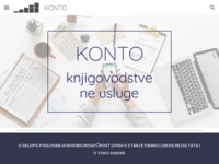 Frontpage screenshot for site: Konto - knjigovodstvene usluge (http://konto-mv.hr)