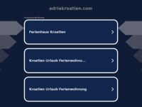 Frontpage screenshot for site: Adria Kroatien (http://adriakroatien.com/)
