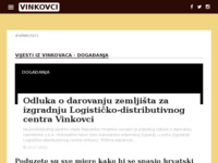 Slika naslovnice sjedišta: Internet portal - grad Vinkovci (http://vinkovci.com.hr/)