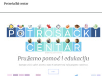 Frontpage screenshot for site: Potrošački centar (http://www.potrosackicentar.hr)