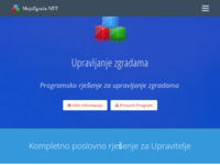 Frontpage screenshot for site: MojaZgrada.NET - Program za upravljanje Zgradama i Objektima (http://mojazgrada.eu/)