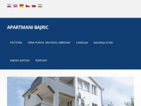 Frontpage screenshot for site: Apartmani Bajrić - Crna Punta (http://www.apartmani-bajric.hr/)