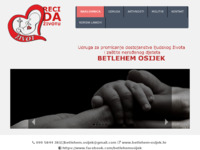 Frontpage screenshot for site: Udruga Betlehem Osijek (http://www.betlehem-osijek.hr)