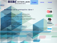 Frontpage screenshot for site: (http://herc-interijeri.hr)