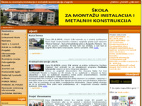 Frontpage screenshot for site: Škola za montažu instalacija i metalnih konstrukcija Zagreb (http://www.smimk.hr)