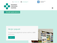 Frontpage screenshot for site: Gradska ljekarna Zagreb (http://www.gljz.hr)