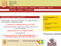 Frontpage screenshot for site: (http://www.plemstvo.hr)
