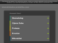 Frontpage screenshot for site: (http://www.stomatoloska-protetika.com/)