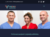 Frontpage screenshot for site: (http://www.poliklinika-venes.hr)