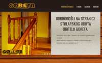 Frontpage screenshot for site: (http://www.stolarija-goreta.hr/)