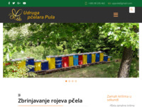 Frontpage screenshot for site: Udruga pčelara Pula (http://www.uppula.hr)