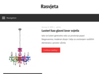Frontpage screenshot for site: Rasvjeta - svijet svjetla (http://rasvjeta.com.hr/)