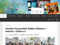 Frontpage screenshot for site: Fotoklub Čakovec (http://fotoklub-cakovec.hr)