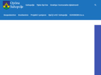 Frontpage screenshot for site: Službene internet stranice općine Suhopolje (http://www.suhopolje.hr)