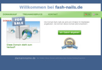 Frontpage screenshot for site: (http://www.fash-nails.de)