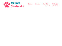 Frontpage screenshot for site: (http://www.velvetsoulmate-kennel.hr)