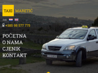 Frontpage screenshot for site: Taxi Maretić – Brz i povoljan taxi prijevoz za Dalmaciju (http://taxi-maretic.hr/)