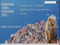 Frontpage screenshot for site: Dubrovnik Tours (http://mydubrovnikguide.com)