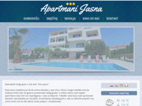 Frontpage screenshot for site: Apartmani Jasna, Novalja, otok Pag (http://www.jasna.novalja-pag.net/main-hr.html)