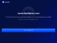 Frontpage screenshot for site: (http://nova-karijera.com)