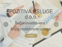 Frontpage screenshot for site: Pozitiva - knjigovodstvene usluge (http://pozitiva-usluge.hr)