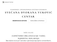 Frontpage screenshot for site: (http://vukovic-centar.com)