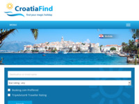 Frontpage screenshot for site: Pronađite svoj čarobni odmor u Hrvatskoj - CroatiaFind.com (http://www.croatiafind.com)