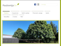 Frontpage screenshot for site: Paulovnija Hrvatska - Rasadnik Paulovnija (http://paulovnija.hr)