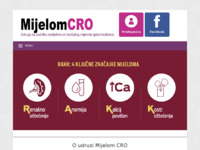 Frontpage screenshot for site: Mijelom.hr - Udruga za podršku oboljelima od multiplog mijeloma (plazmocitoma) (http://www.mijelom.hr)