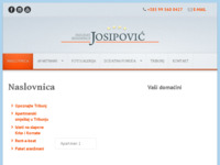 Frontpage screenshot for site: (http://www.holidayresidence-josipovic.hr)